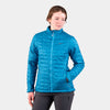 womens alpkit heiko insulated jacket in atoll blue|rg