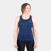 womens Alpkit Koulin trail vest in outer space blue