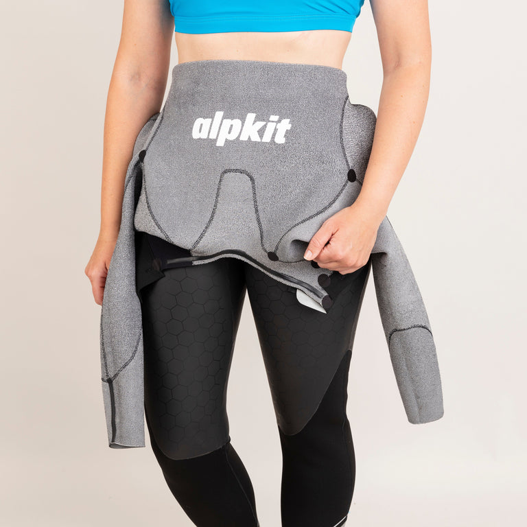 Alpkit women's Silvertip thermal outdoor swimming wetsuit logo