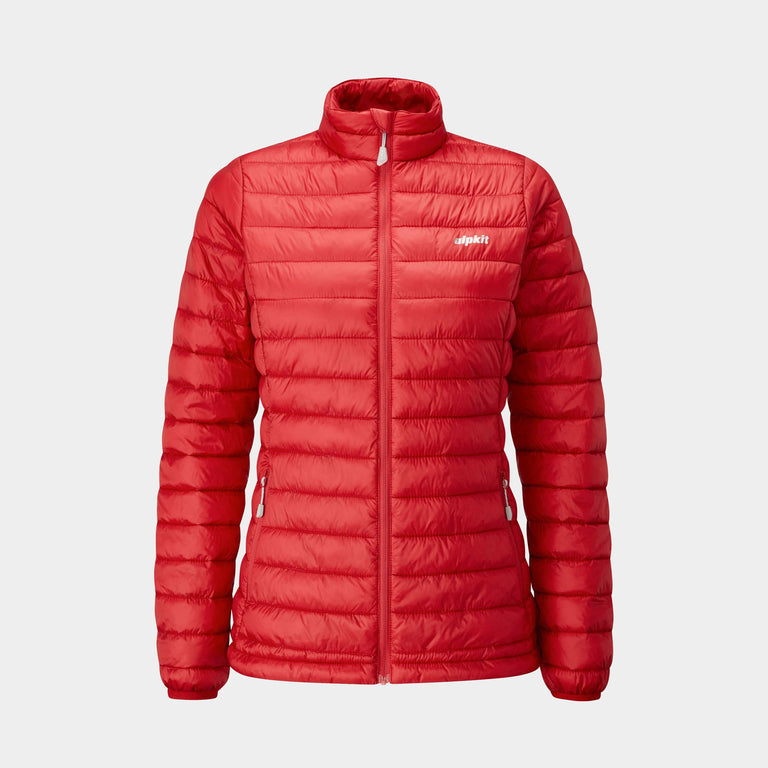 womens alpkit talini insulation jacket in chilli