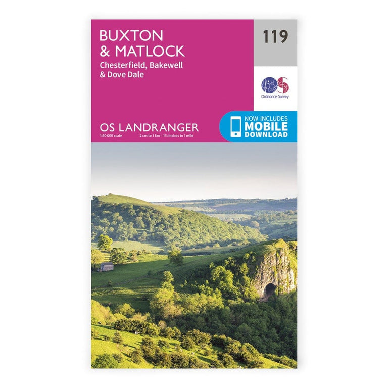 OS Landranger / Buxton, Matlock & Dovedale