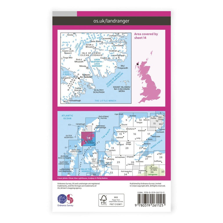 OS Landranger / Tarbet & Loch Seaforth