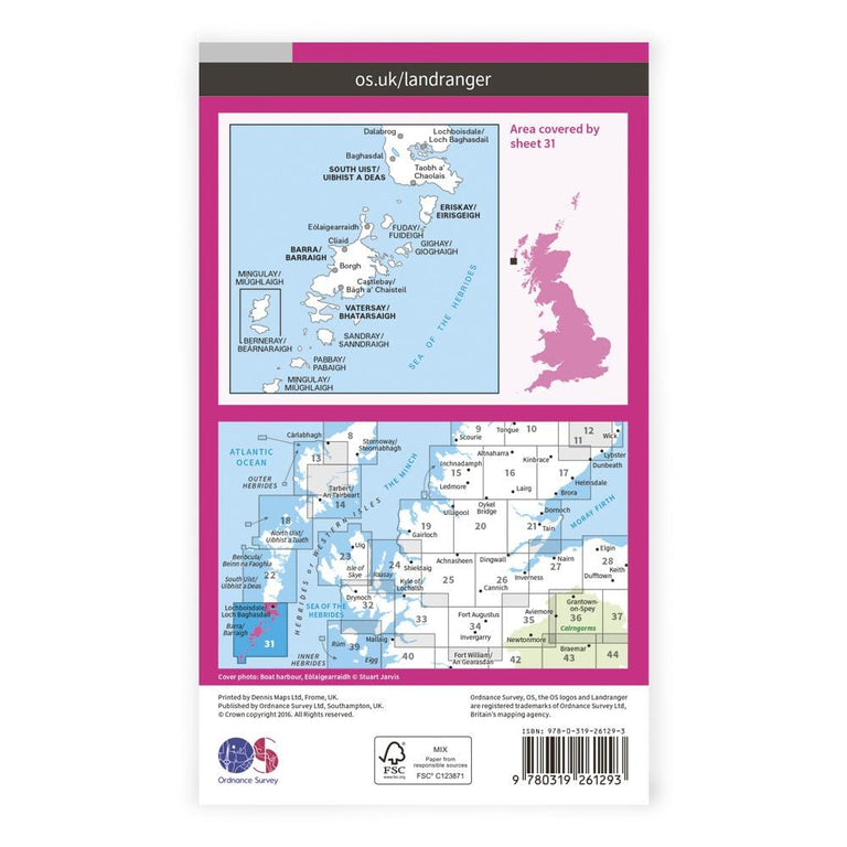 OS Landranger / Barra & South Uist