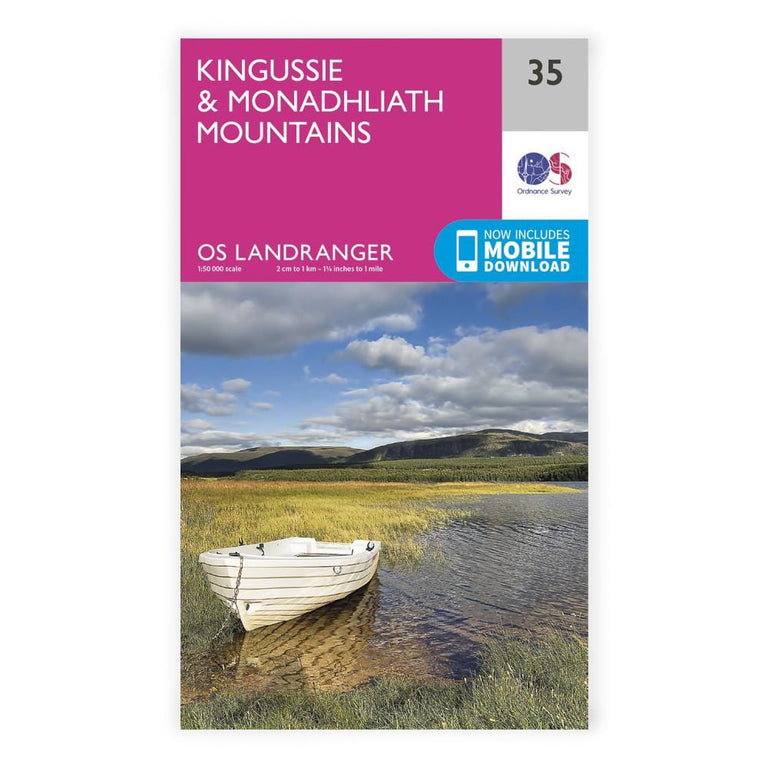 OS Landranger / Kingussie & Monadhliath Mtns