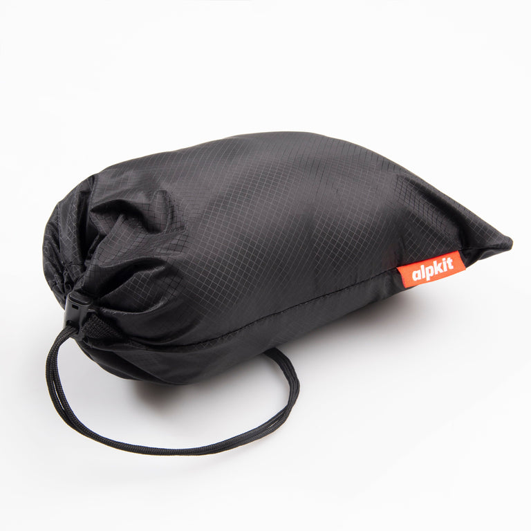 alpkit apollo drawstring accessory bag medium in black full