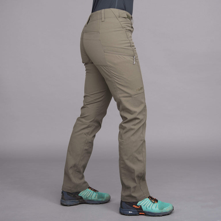 womens arnison pant trousers in mortar side - closed