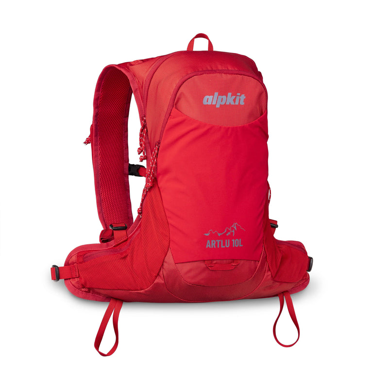 alpkit artlu 10L running pack in chilli - closed