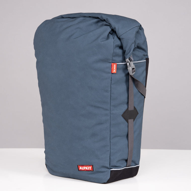 Alpkit caledonian 20 pannier bag in denim - closed