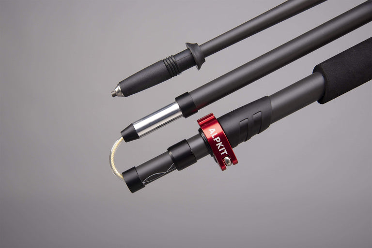 carbon marathon ultra trekking pole folded detail