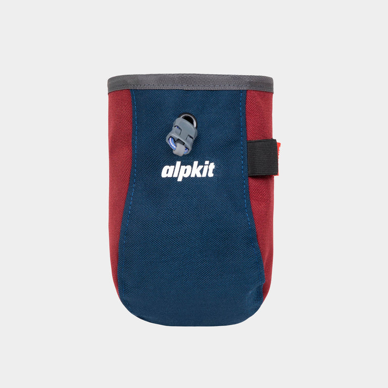 alpkit climbing chalk bag in merlot