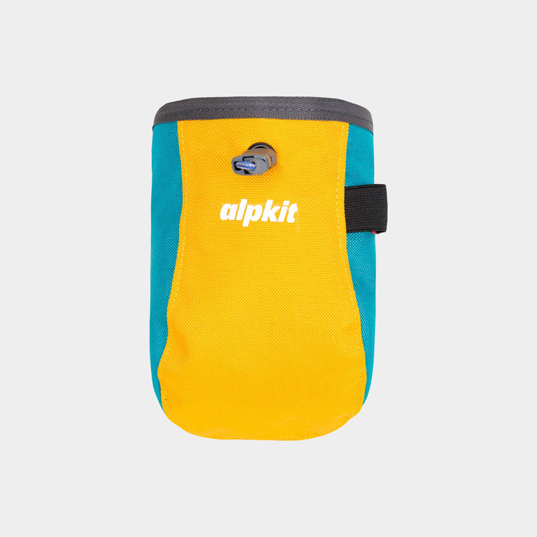 alpkit climbing chalk bag in tequila sunrise