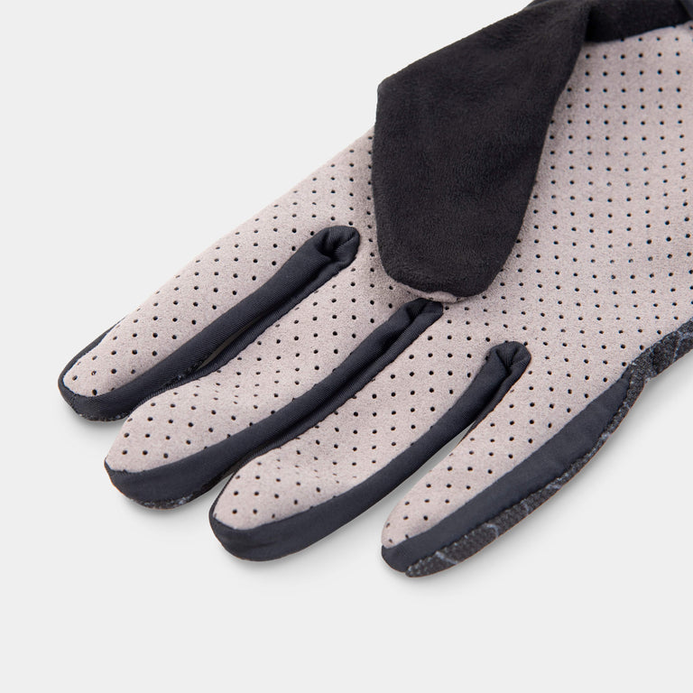 alpkit comet mountain bike glove in black palm