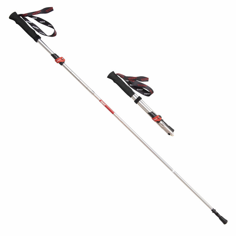 Alpkit compact hiker folding trekking pole twin - closed