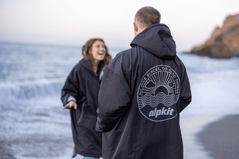 alpkit haven fleece-lined swimming cloak