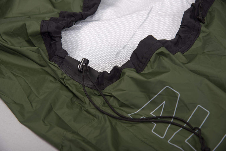 hunka bivy bag in kelp drawstring