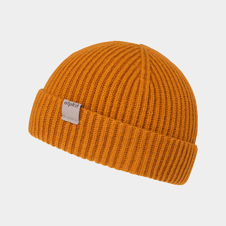 Alpkit Idwal beanie hat in Ochre 