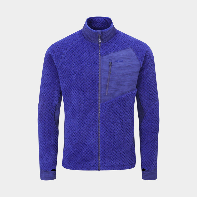 Alpkit Keeshond men's fleece in Fontainebleau blue