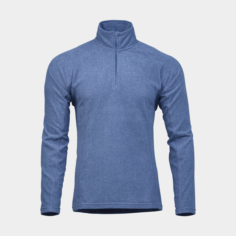 Alpkit Kelpie men's micro fleece in Blue - closed