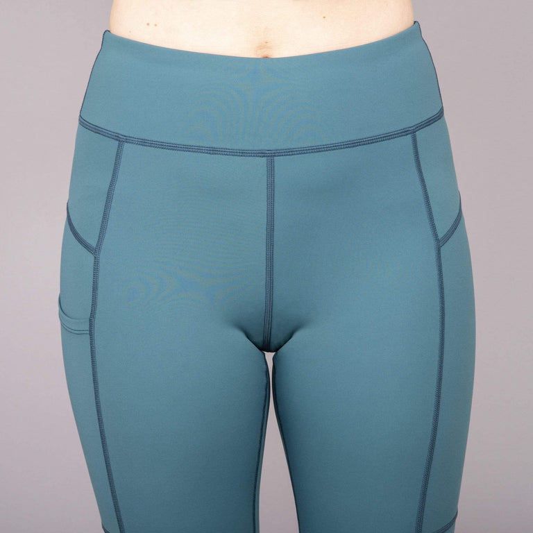 alpkit mello tight in spruce front waistband - closed