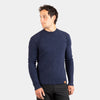 alpkit brenin wool jumper in outer space blue