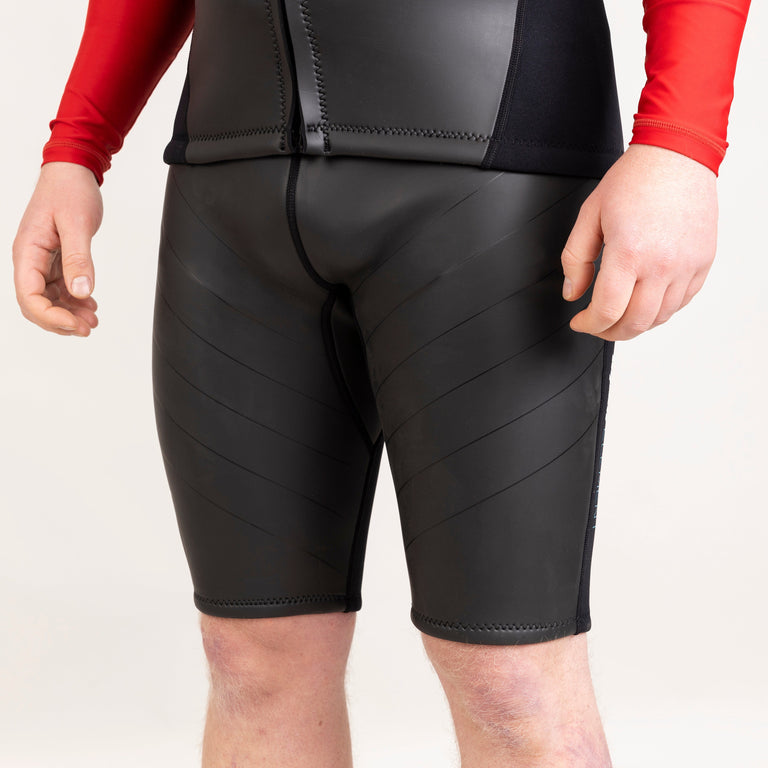 alpkit element wetsuit mens shorts in black front