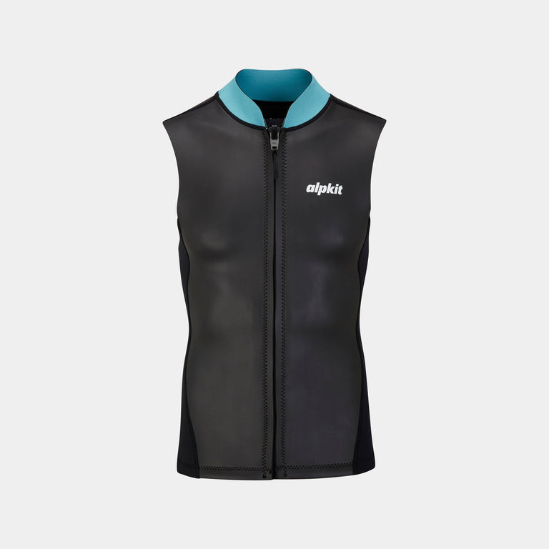 alpkit element wetsuit mens vest in black front