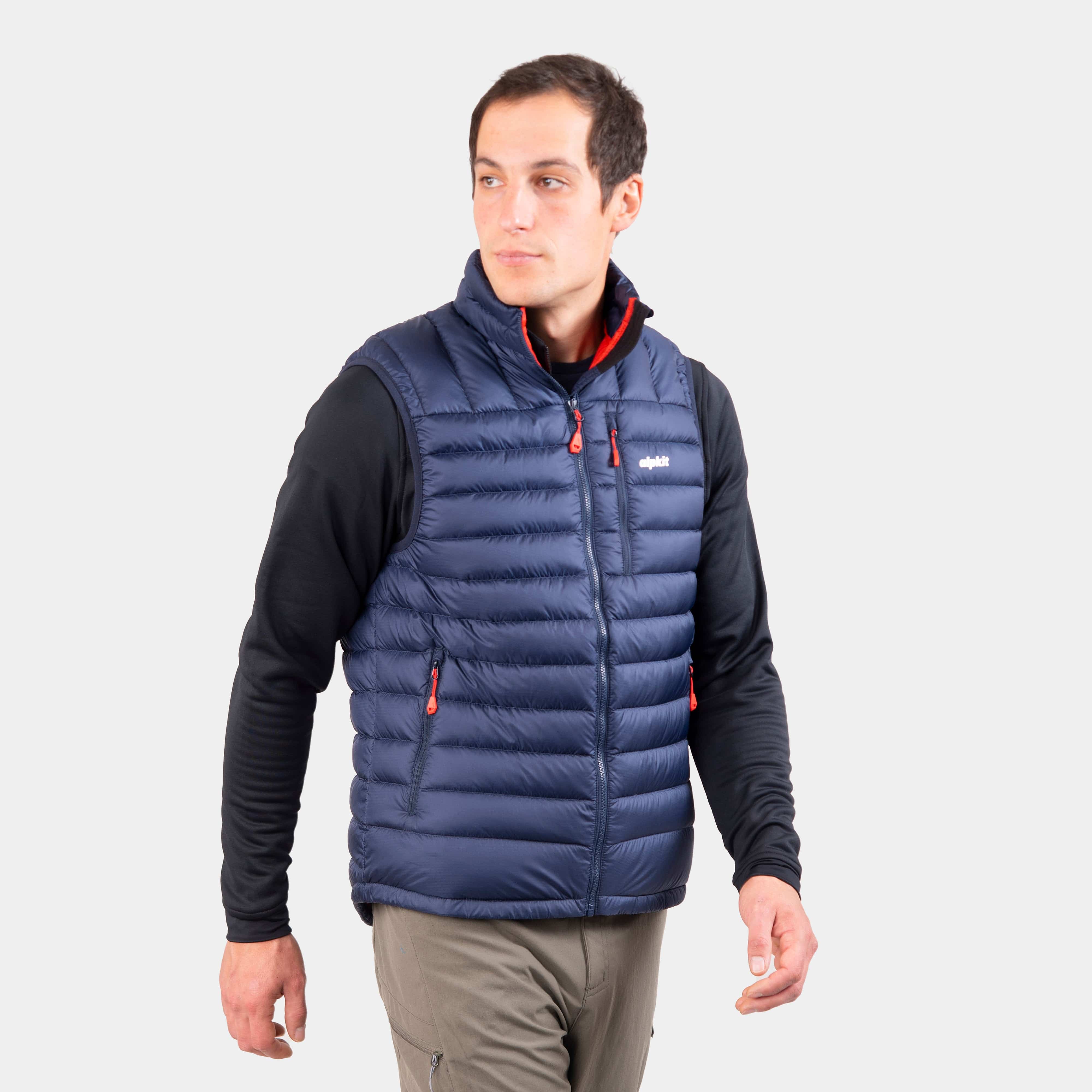 Mens down 2025 filled vests sale