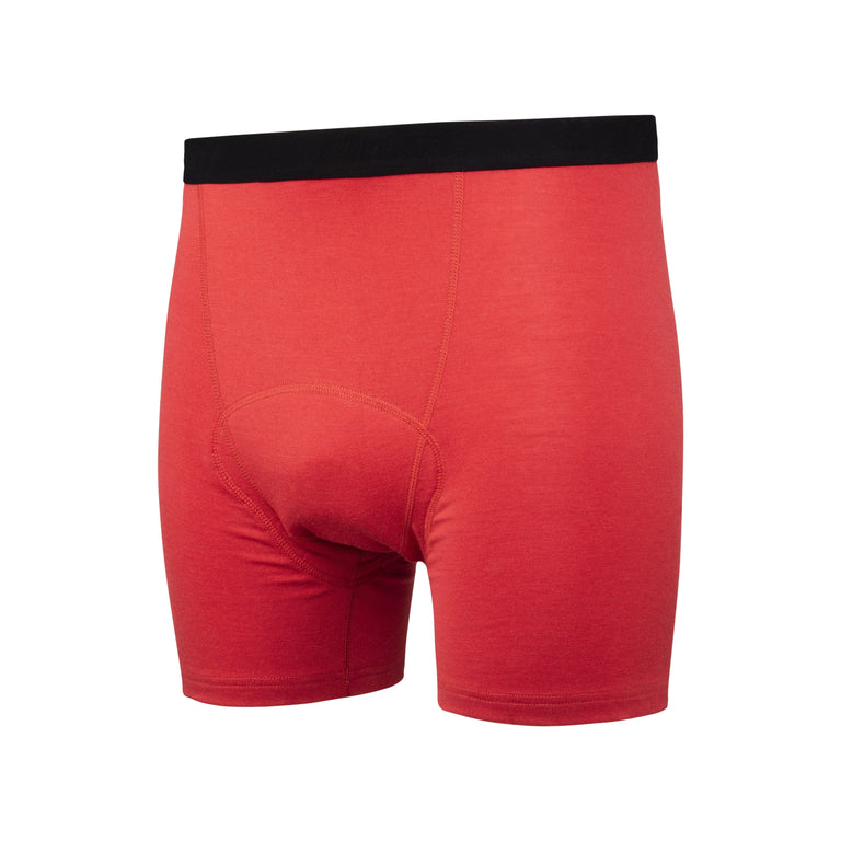 Alpkit men's Kepler Padded Boxer in Paprika - closed