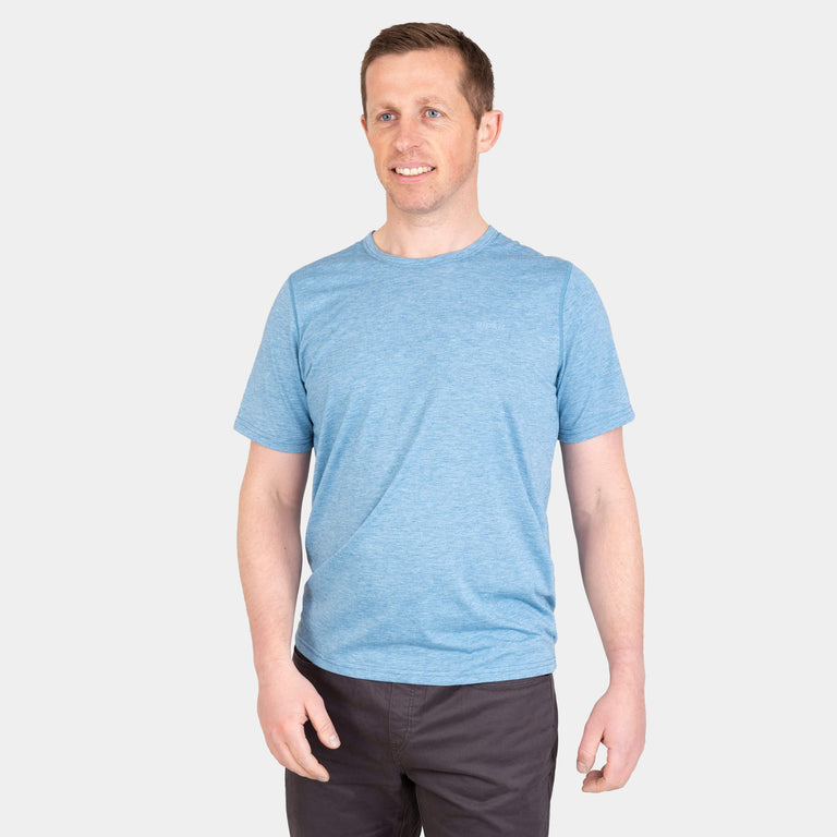 alpkit mens picu tee in easy blue 