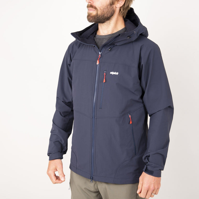 alpkit mens resolute softshell jacket front