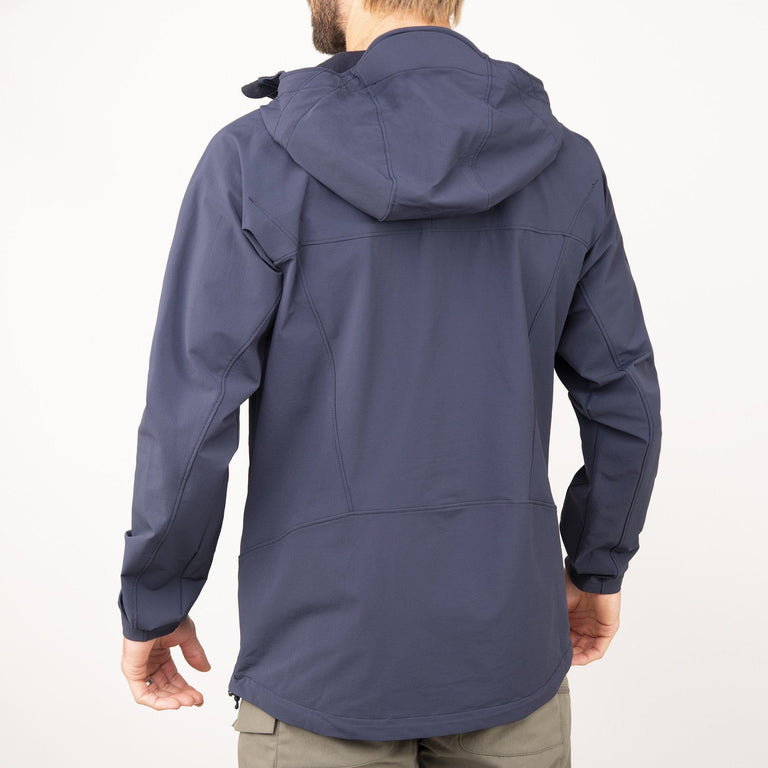 alpkit mens resolute softshell jacket rear