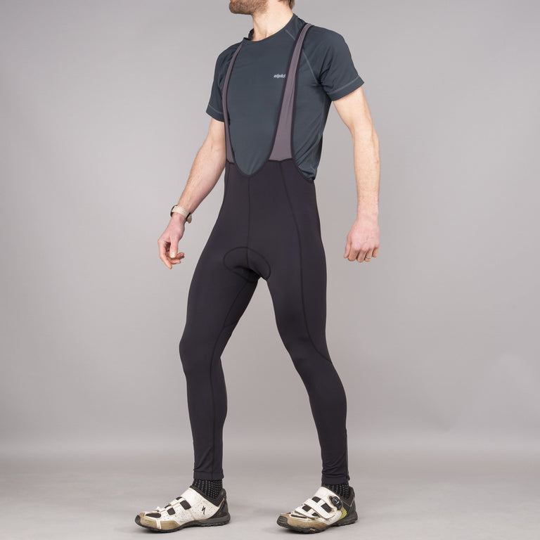 mens alpkit rhythm bib cycling tights front