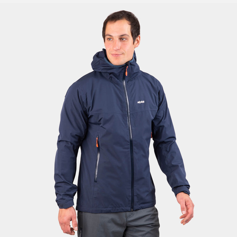 alpkit sigma mens waterproof jacket in outer space blue