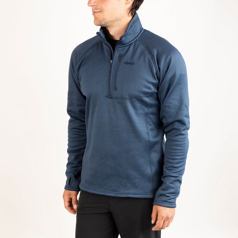 Alpkit Yakutian men's fleece in Outerspace blue front