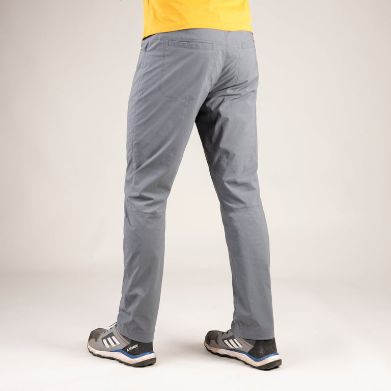 alpkit mens teleki pants in steel grey back