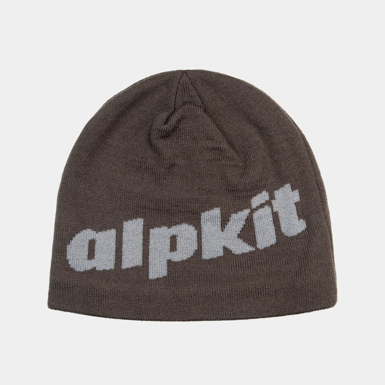 alpkit mountain beanie in tarmac grey