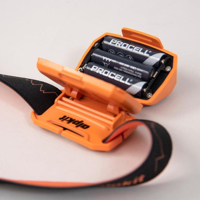 viper headtorch AAA batteries - closed