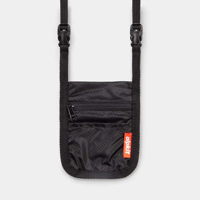 alpkit orbiter small travel bag accessory zip pouch in black