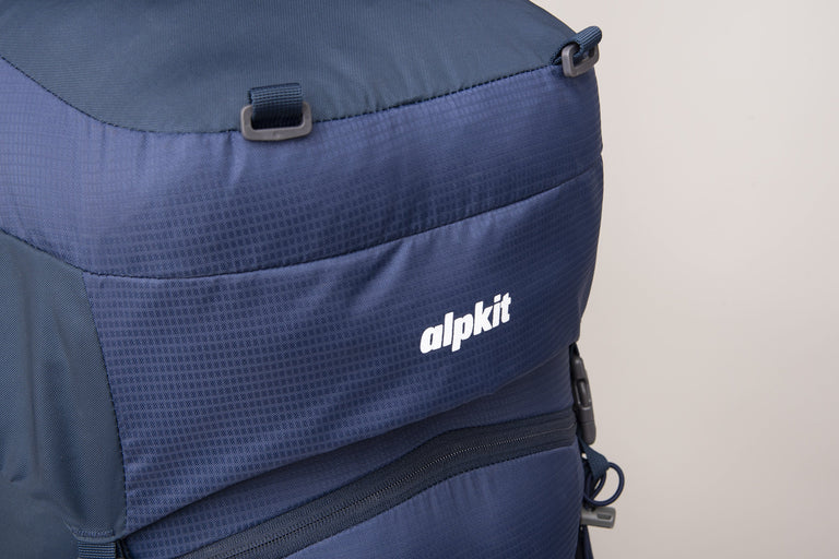 alpkit pacific crest 55 litre in nemo logo - closed