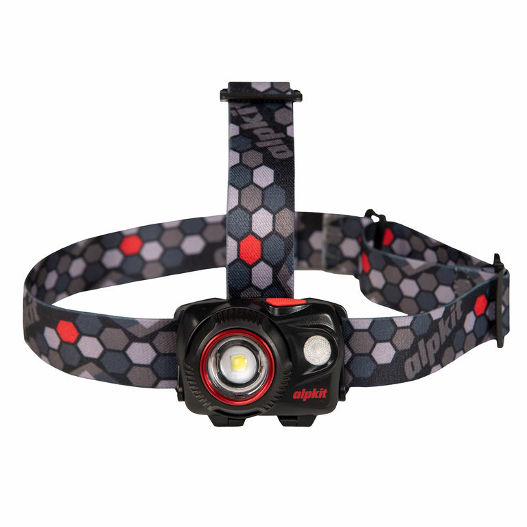 alpkit qark headtorch in black - closed