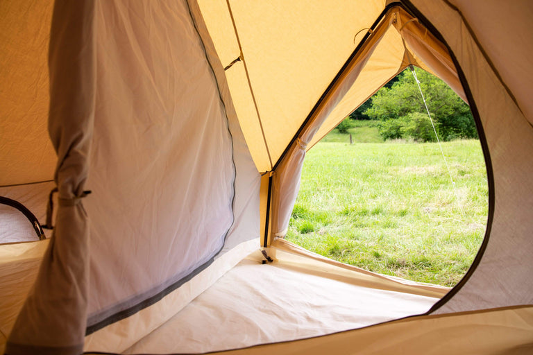 Alpkit roundhouse organic cotton bell tent inner entrance