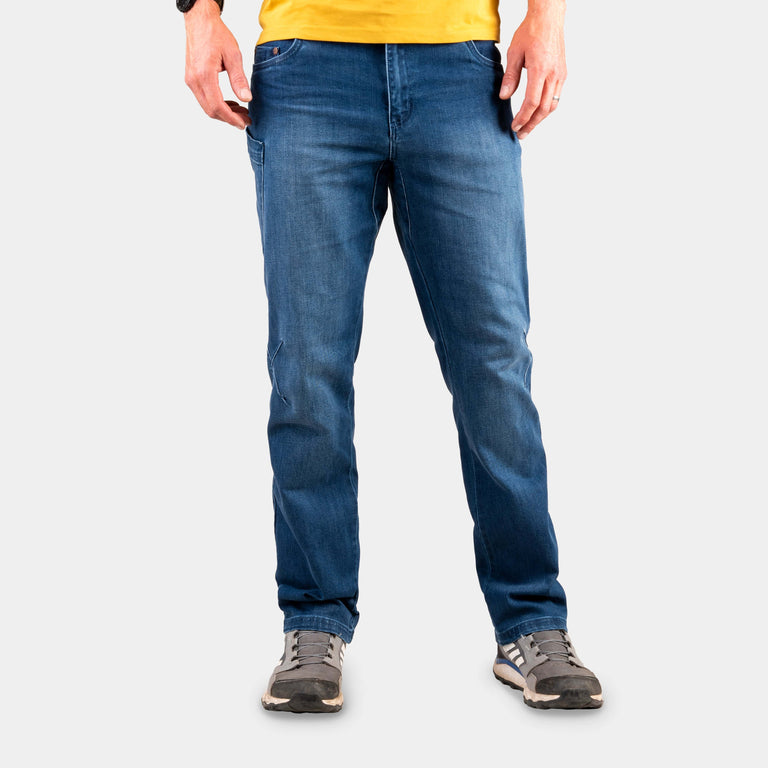 alpkit mens sequence jeans in blue - closed