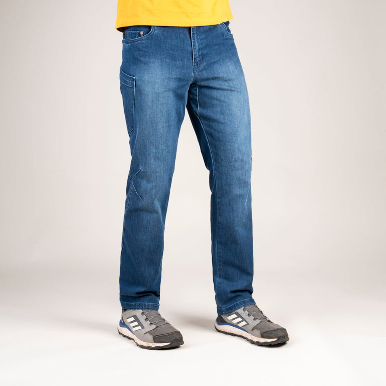 alpkit mens sequence jeans in blue front