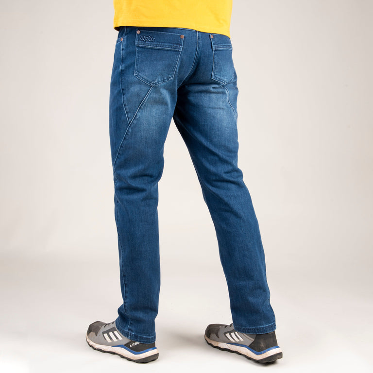 alpkit mens sequence jeans in blue back