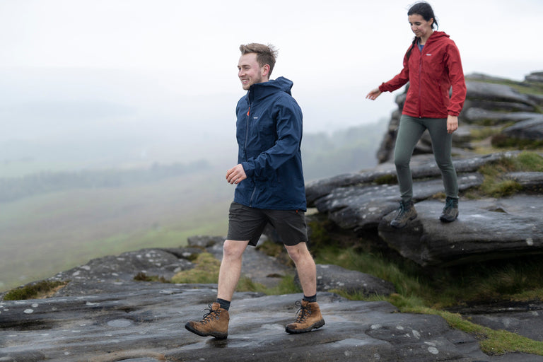 alpkit sigma mens waterproof jacket in outer space blue location - closed