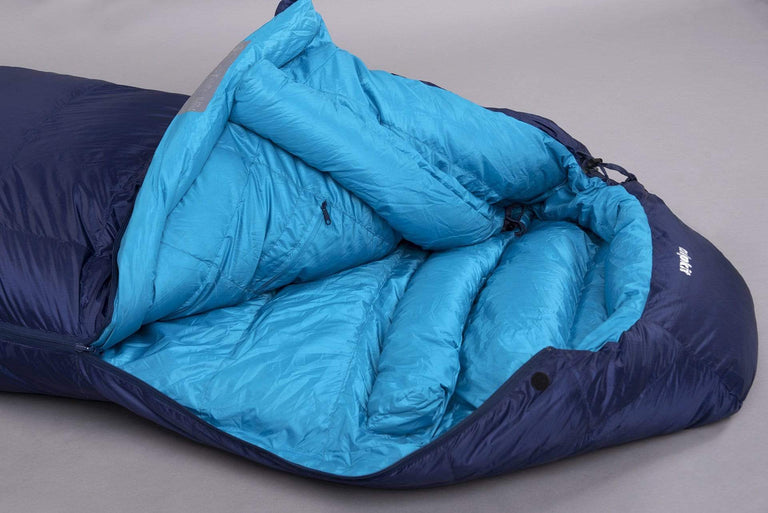 skyehigh 900 down sleeping bag in nemo zip