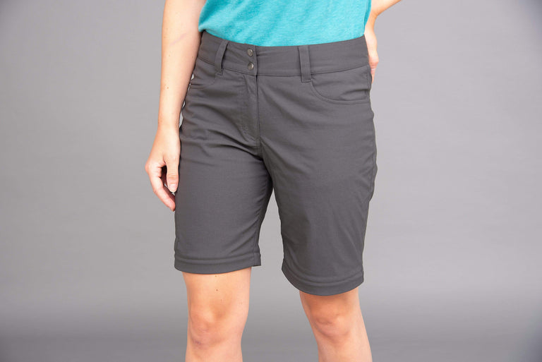 womens teleki zip off in tarmac shorts