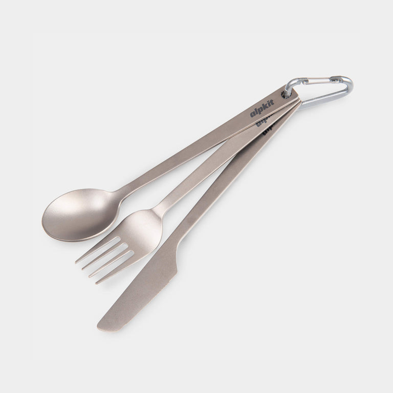 alpkit timigos titanium cutlery set