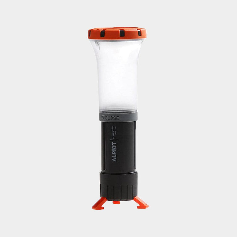 Alpkit Trinity camping lantern and torch in Jaffa orange