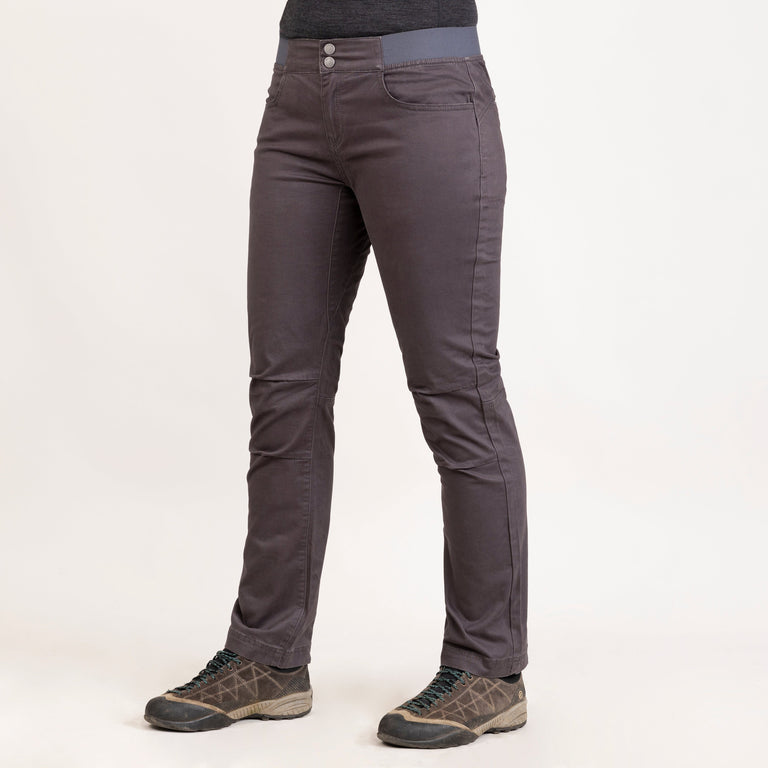 alpkit womens bloc pants in tarmac grey front